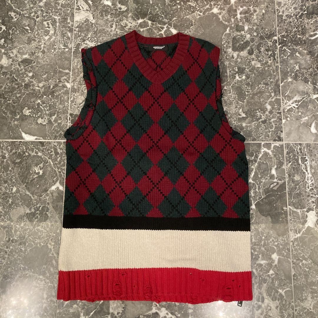 Undercover 18SS Slab Damage School Knit Vest