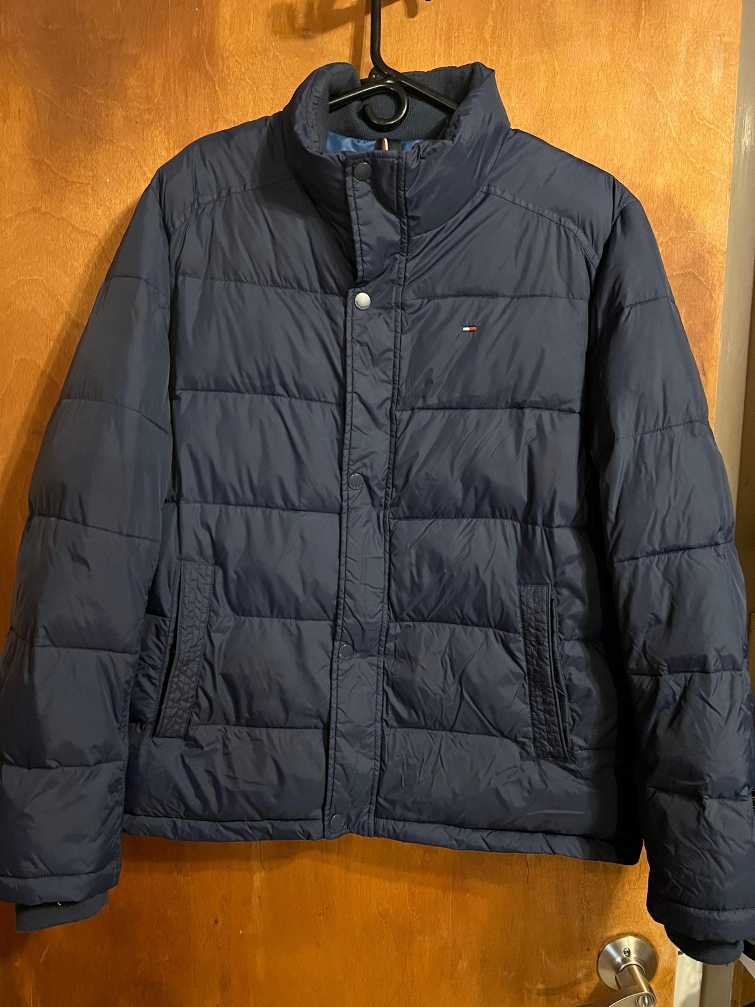 Tommy Hilfiger Men's Performance Ultra Loft Jacket Coat Parka Puffer Large Navy