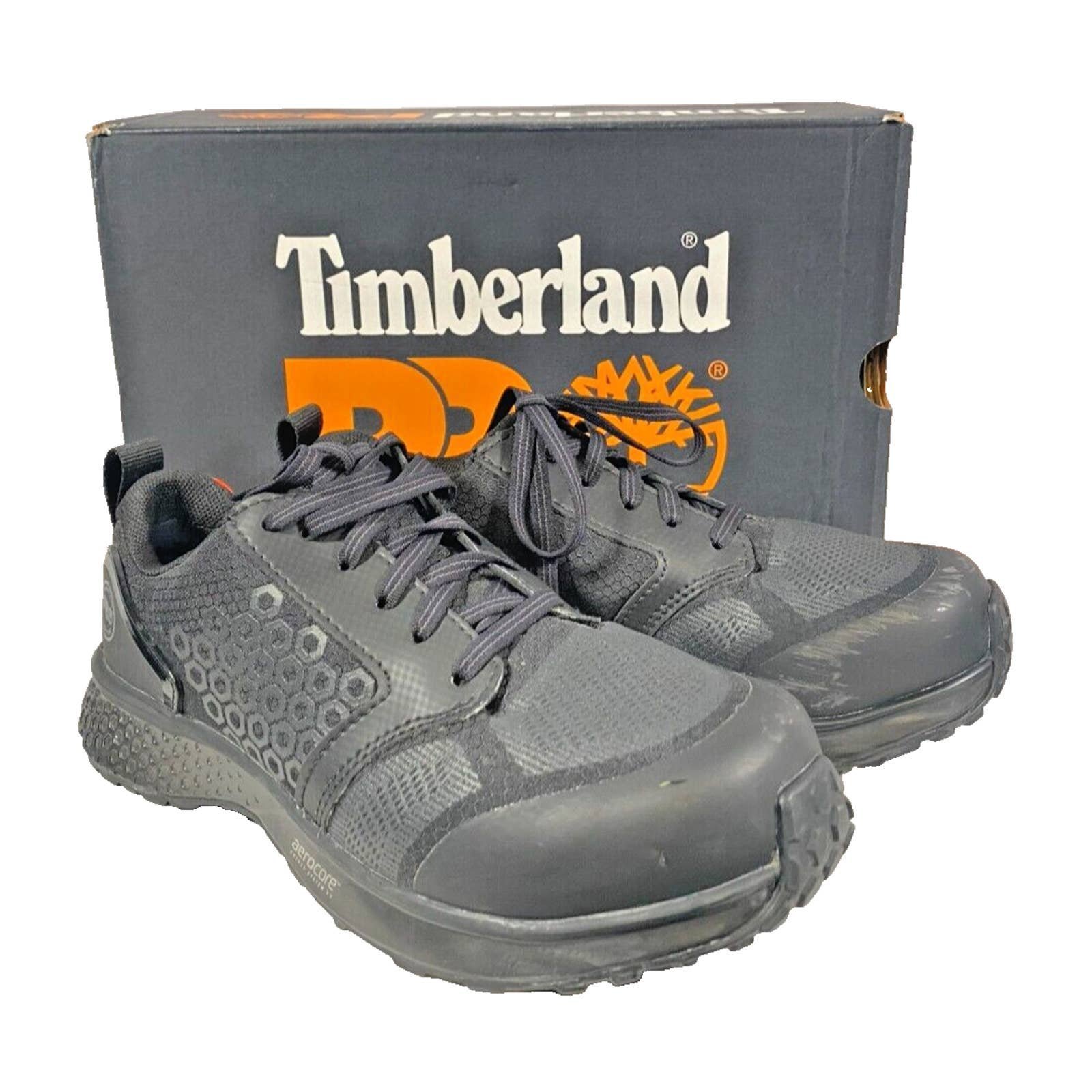 Timberland PRO women's Reaxion Composite SafetyToe sz 7 black work boot shoe