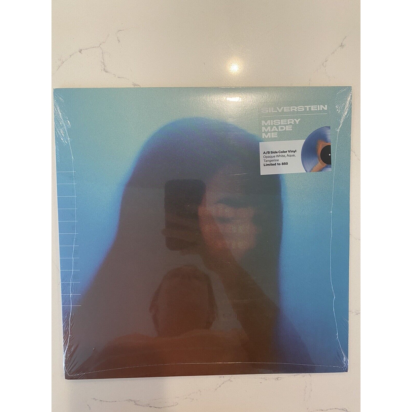 Silverstein Misery Made Me￼ LP Exclusive White Aqua Tangerine A/B Vinyl /850