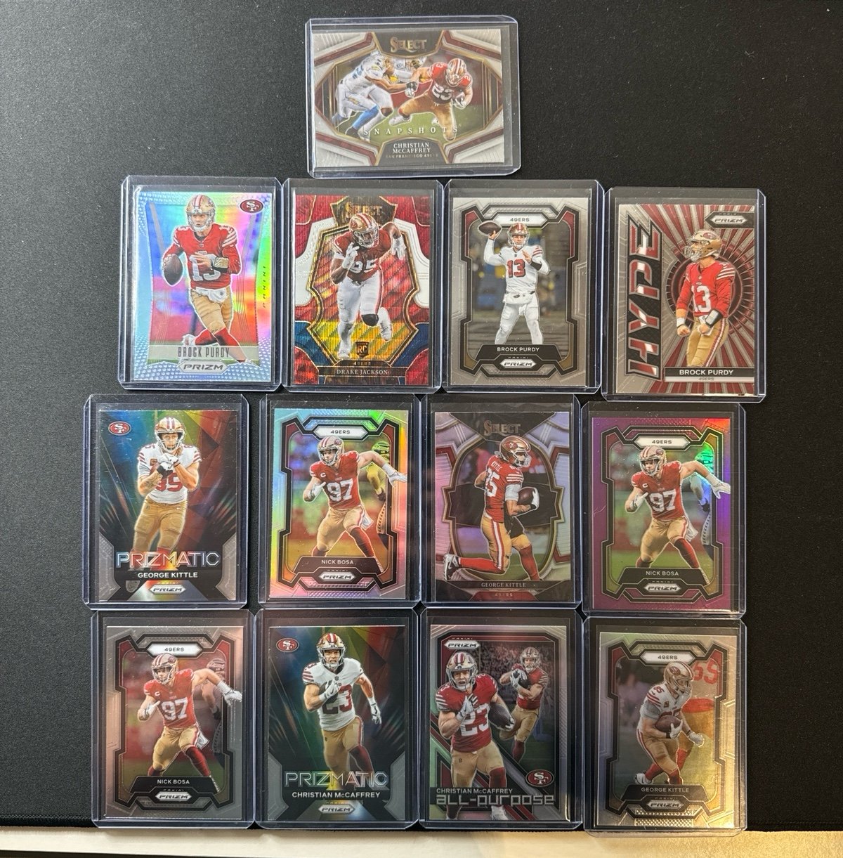 san francisco 49ers lot. 13 cards