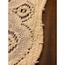 Reversible Vintage Ivory Lace Table Cover 66 x 86