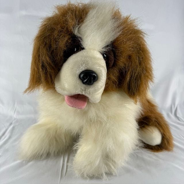 24k Polar Puff St Bernard Dog Plush Realistic Stuffed Animal Large