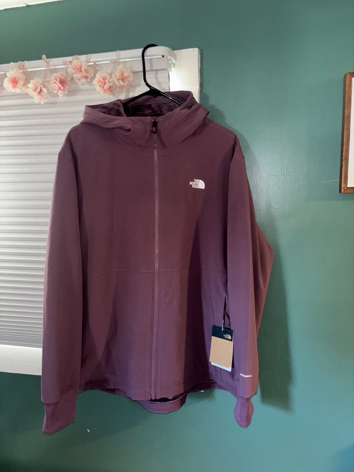 THE NORTH FACE WOMENS SHELBE RASCHEL HOODIE JACKET XXL MIDNIGHT MAUVE NWT