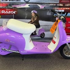 Razor Pocket Mod 24V Electric-Powered Ride-On Scooter - Purple