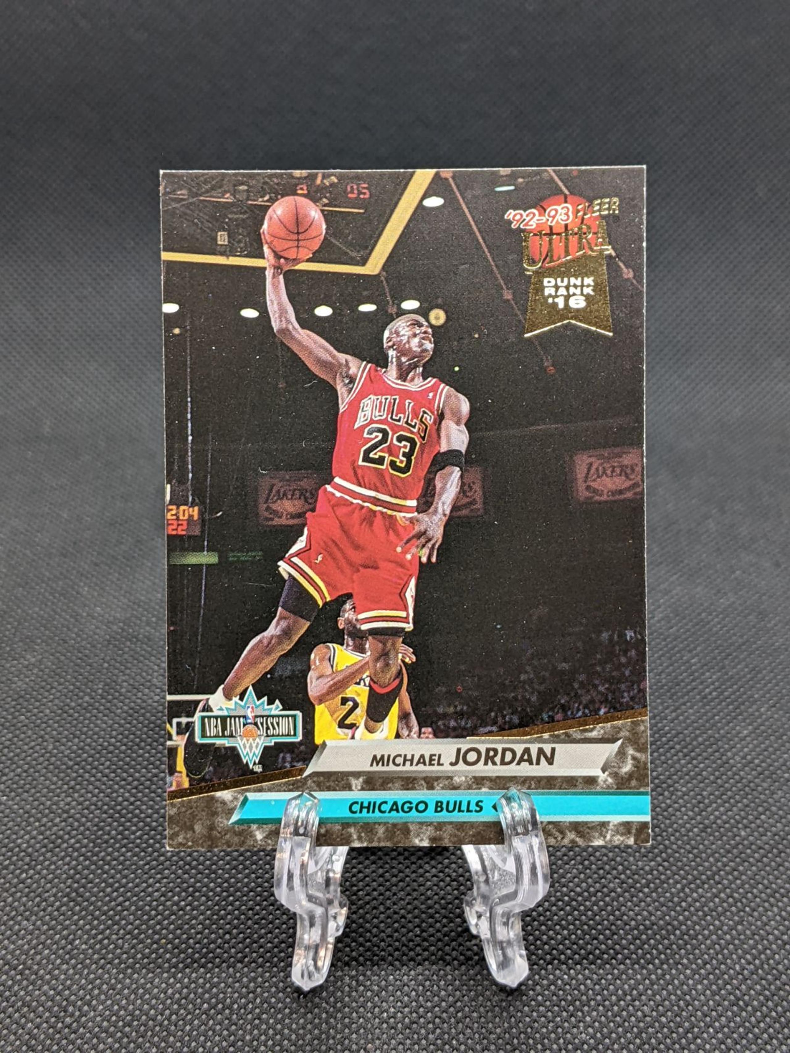 Michael Jordan Vintage Jam Session Dunk Rank Basketball Card - Chicago Bulls