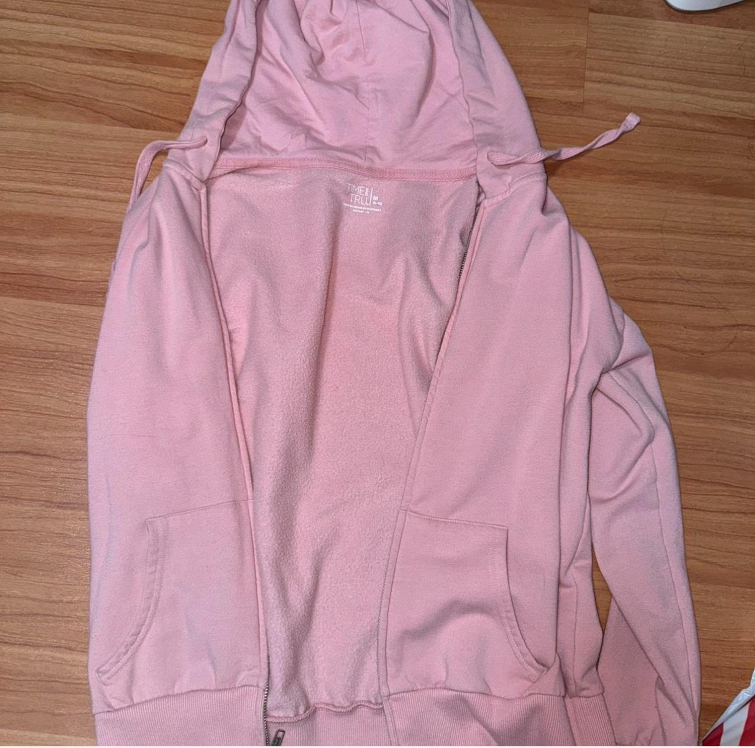 Time and Tru pink/coral zip-up hoodie