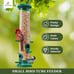 Kingsyard 2 Pack Tube Bird Feeders for Outdoors Hanging, Premium Hard Plastic Bi