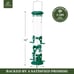 Kingsyard 2 Pack Tube Bird Feeders for Outdoors Hanging, Premium Hard Plastic Bi