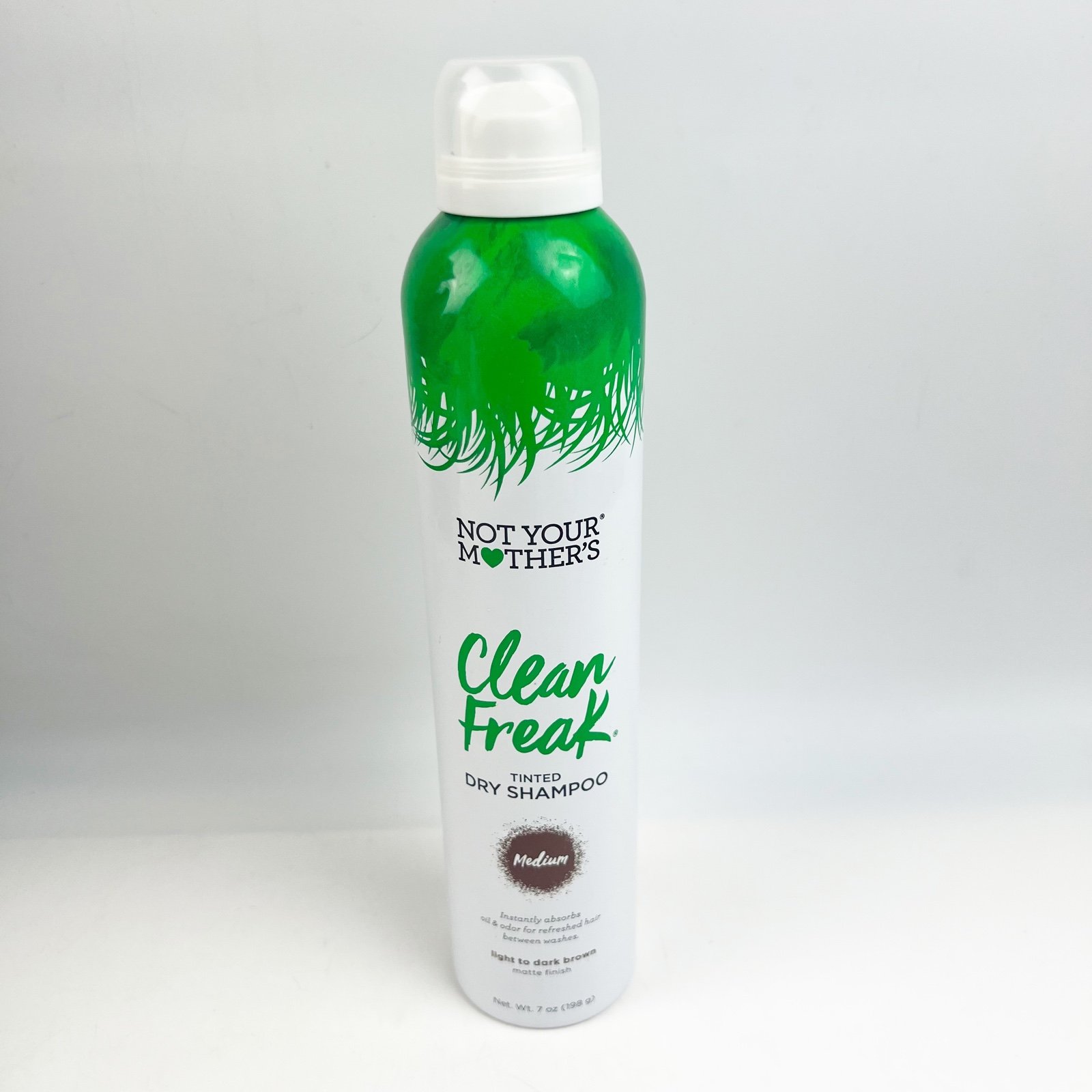 Not Your Mothers Clean Freak Medium Tinted Dry Shampoo Light to Dark Brown 7 oz.
