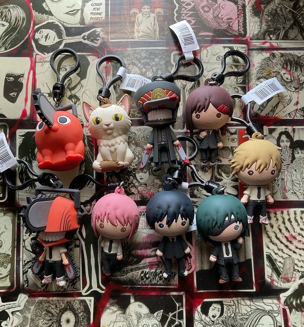 Chainsaw man monogram figural bag clips
