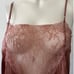 CAMI NYC v neck lace front and back pink mauve silky strappy Cami Top Size S