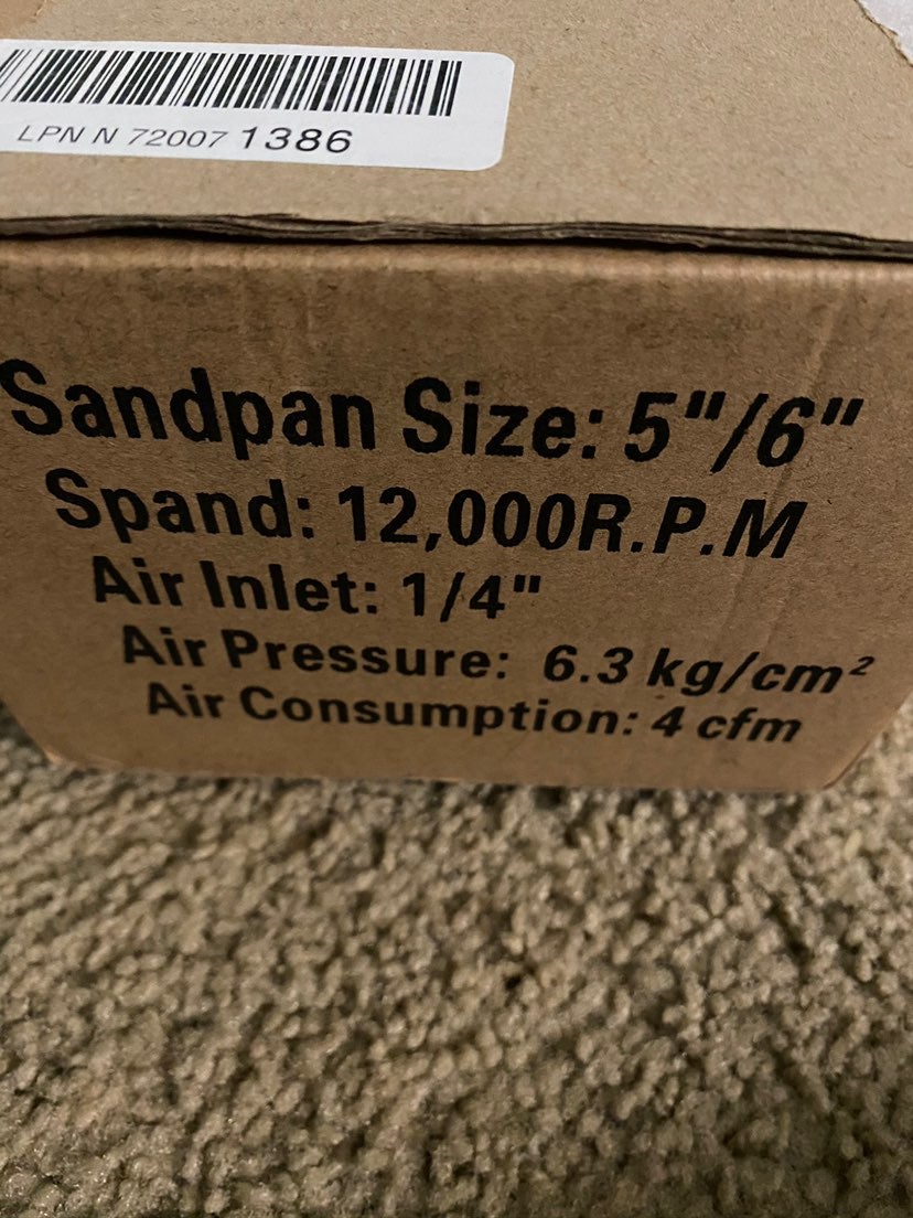 Air random orbital sander
