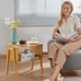 NEW Set of 2 Bamboo Stackable End Tables