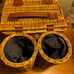 Deluxe wicker picnic basket