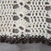 Vintage Handmade Crochet Throw Lap Chair Blanket Grannycore 64 X54 Cream Brown