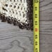 Vintage Handmade Crochet Throw Lap Chair Blanket Grannycore 64 X54 Cream Brown