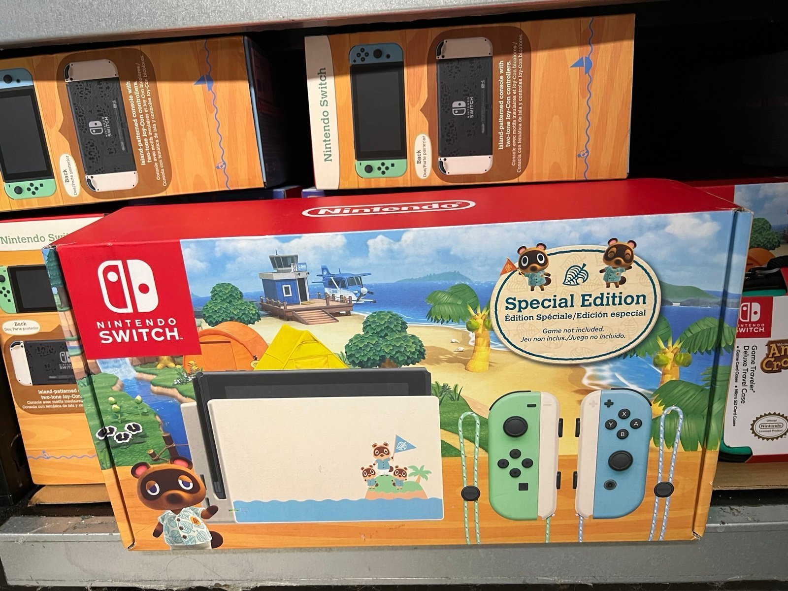 SHIPS TODAY Nintendo Switch Console Animal Crossing New Horizon Special Edition
