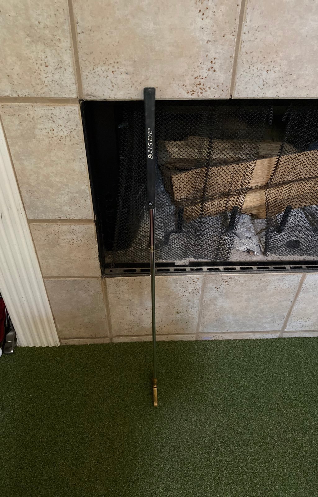 Vintage old bulls eye putter golf club righty lefty
