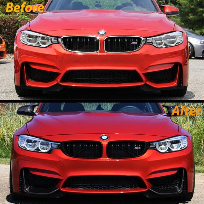 New 2015-2019 BMW F80 M3 &BMW F82 F83 M4 Real Carbon Fiber FRONT BUMPER SPLITTER