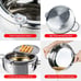 Deep Fryer Pot with Lid 11 Inch/4.2 L