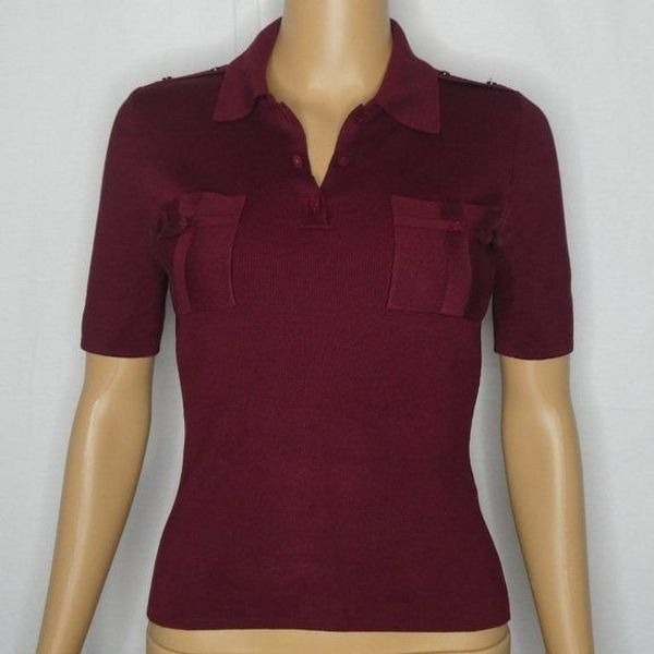 Urchin Silk Blend Fitted Polo Shirt 1/2
