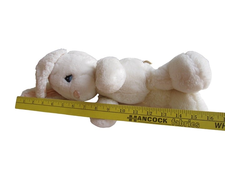 Vintage 1985 Applause Precious Moments Plush White Bunny Rabbit Snowball EASTER