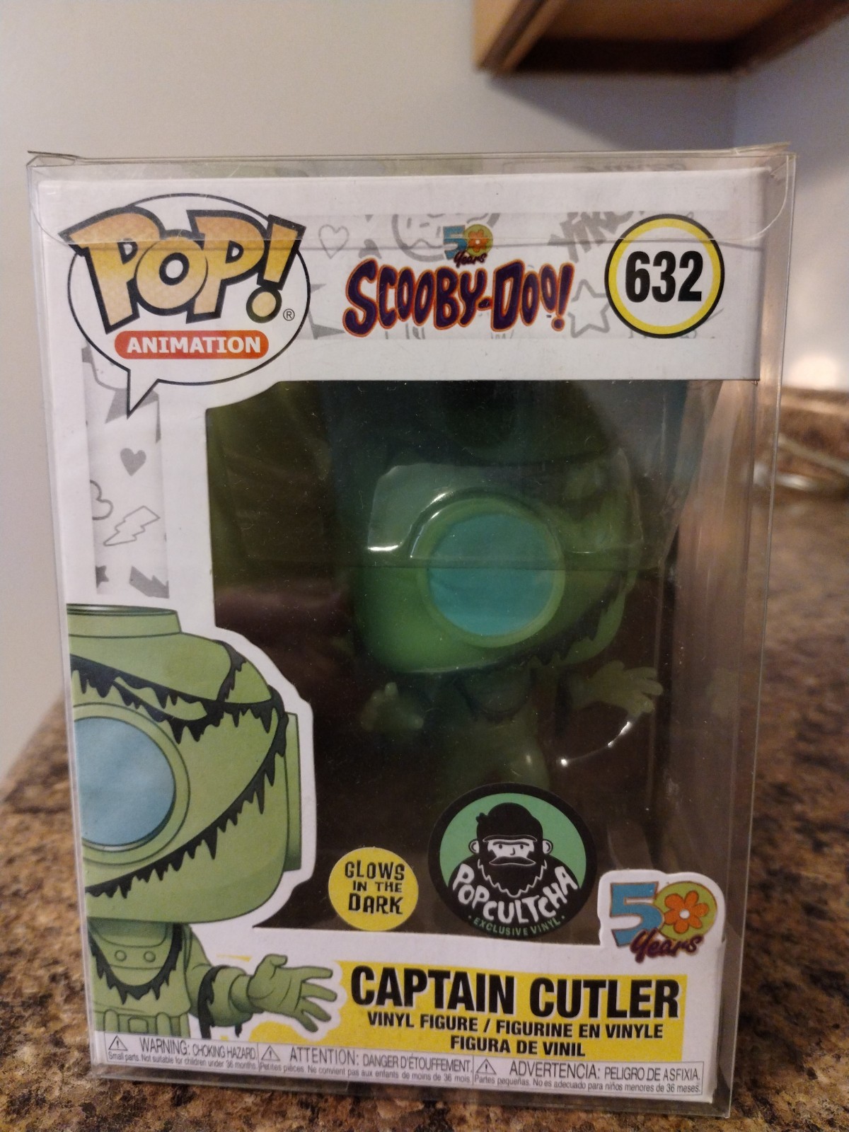 Captain Cutler #632 Funko Pop, GID, Popcultcha Edition