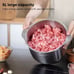Electric Meat Grinders 5L 304 Stainless Steel Food Crusher Multifunctional