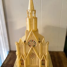 Rare vintage Raylite musical Church