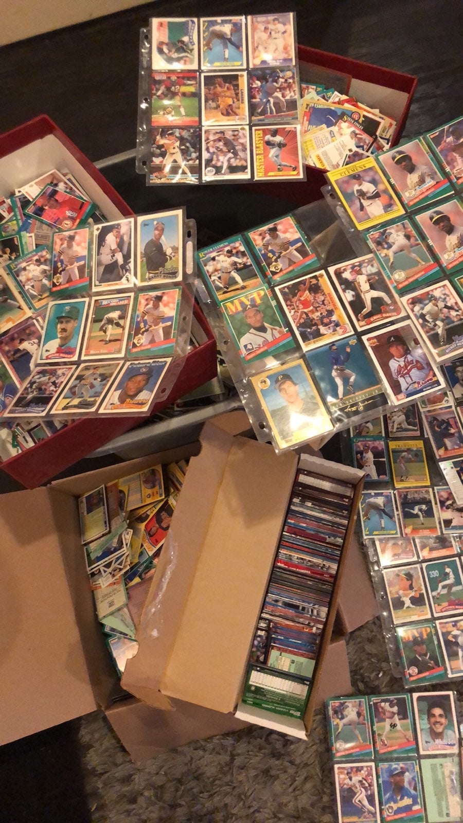 About 3500 baseball Cards Late 80's earl