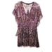 NWT IRO Gilio dress boho casual pink ruffled v neck mini summer women's sz small