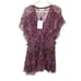 NWT IRO Gilio dress boho casual pink ruffled v neck mini summer women's sz small