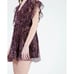 NWT IRO Gilio dress boho casual pink ruffled v neck mini summer women's sz small