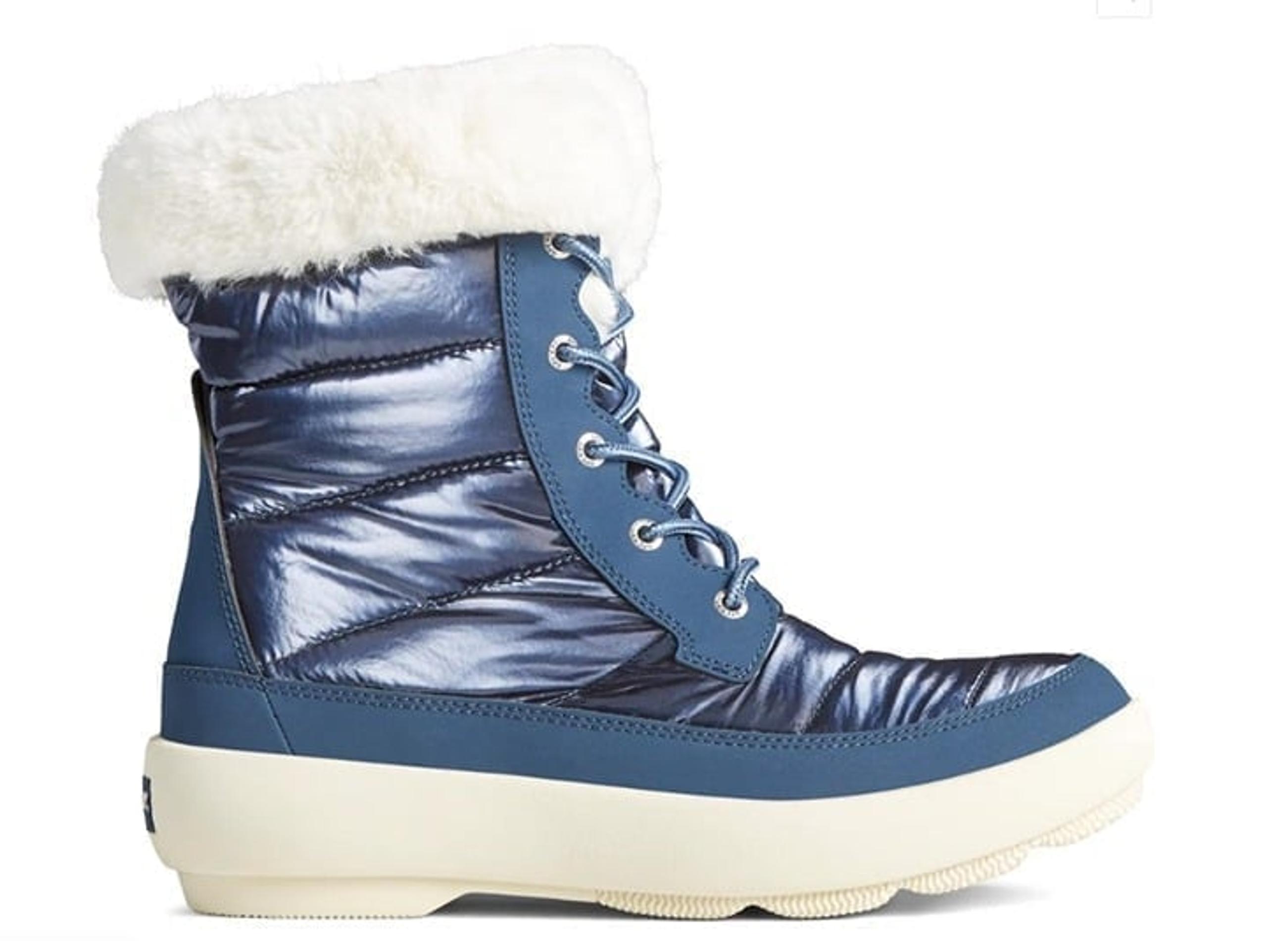 Sperry Navy Blue Women's Bearing Plushwave Snow Boot Size 10 NEW/TAGS