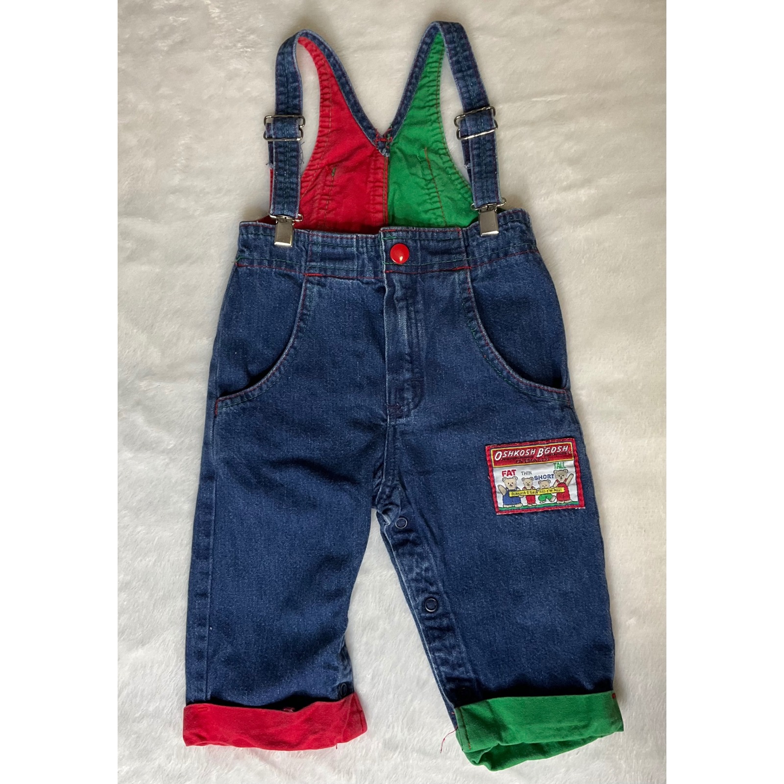 Vintage OshKosh Toddler Overalls 6-9M Made in USA
