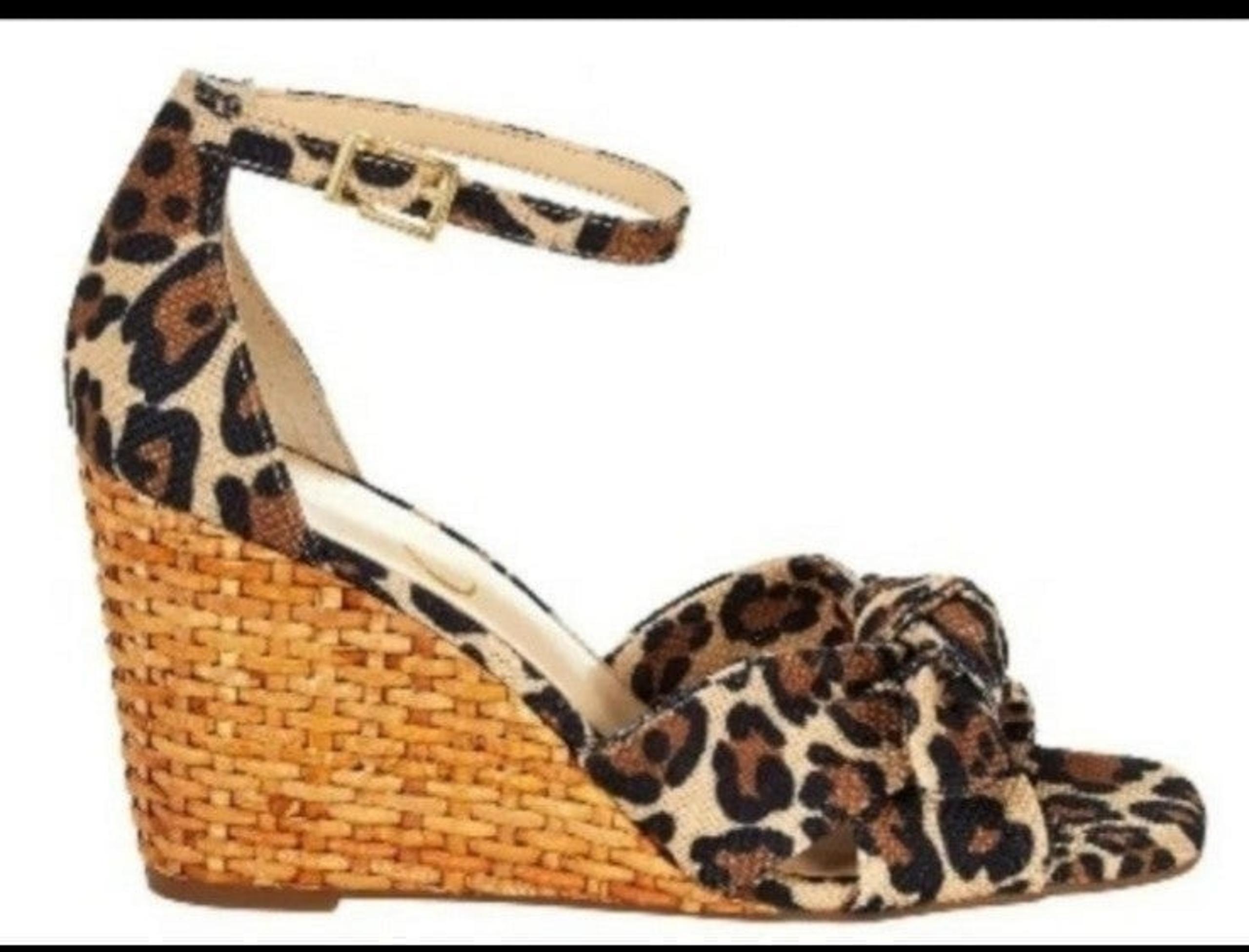 Jessica Simpson women's sandals multicolor animal print Delirah size 8