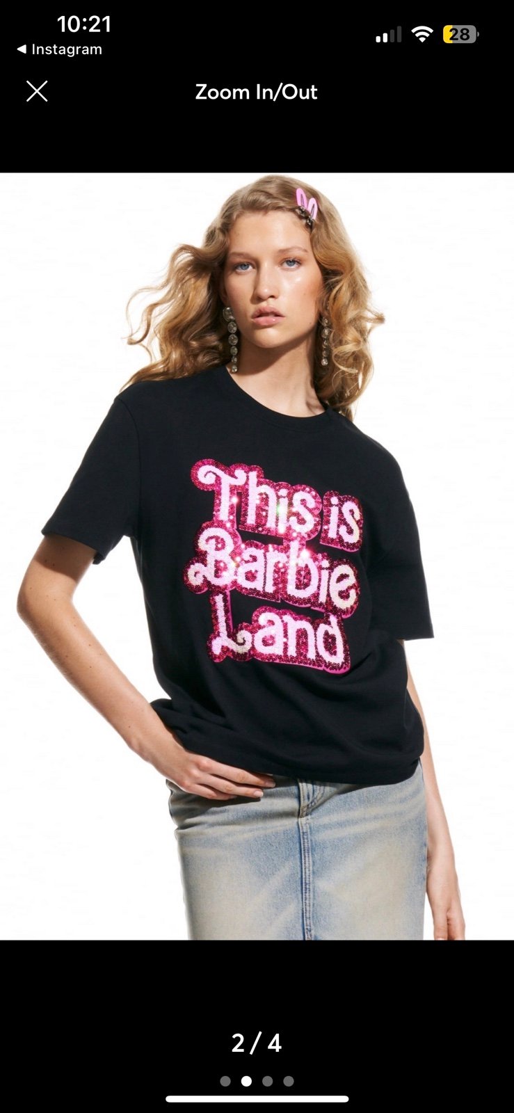 Barbie Movie x Zara T-Shirt