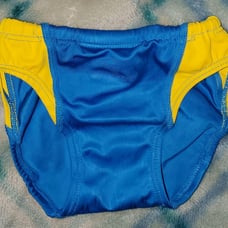 MIZUNO competitive swimsuit, size 120, no lining, with fraying.