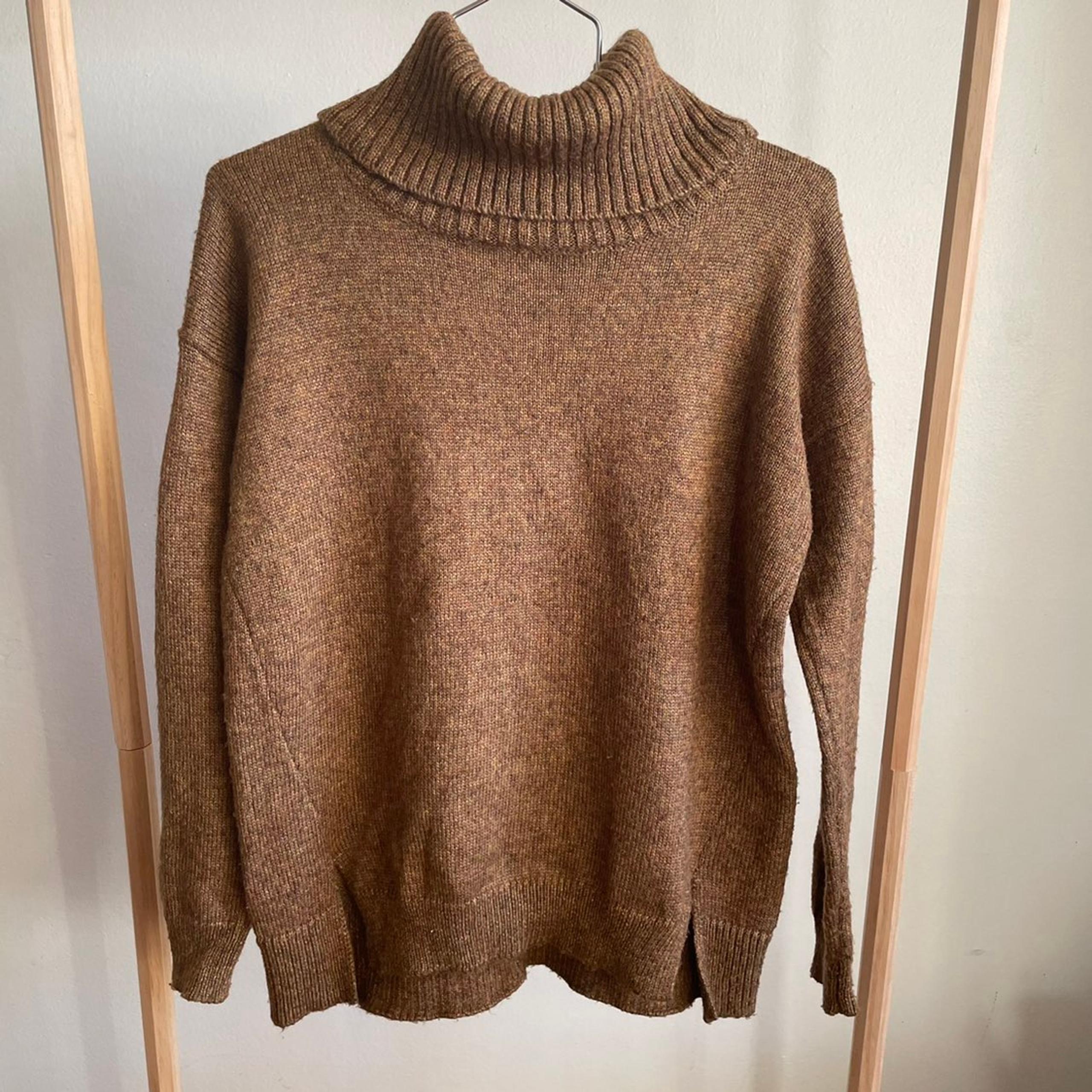 Forever 21 Brown Knit Turtleneck Sweater
