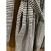 BCBGeneration Women's Black/White Knit Long Cardigan Sweater w/ Belt Pocket SZ L