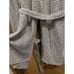 BCBGeneration Women's Black/White Knit Long Cardigan Sweater w/ Belt Pocket SZ L