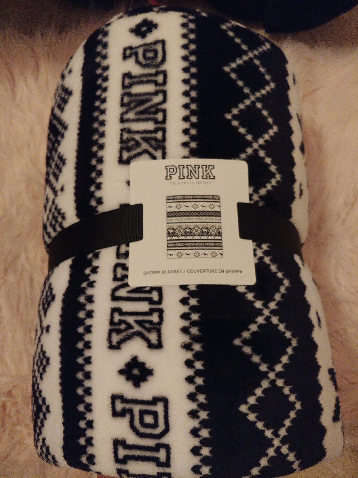 PINK Sherpa Blanket