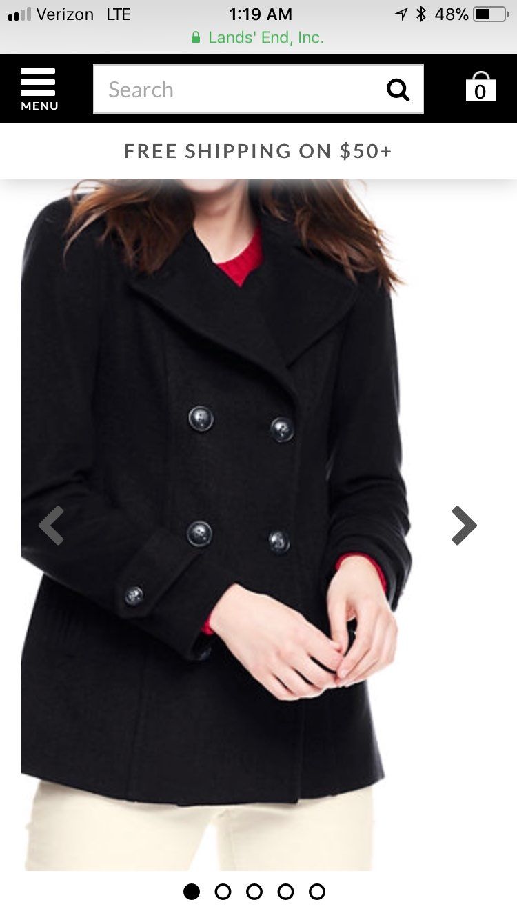 Jonathan Michael designer pea coat