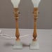 VANITY/BOUDOIR LAMPS 1920s - A complete pair of lamps, new wires and shades