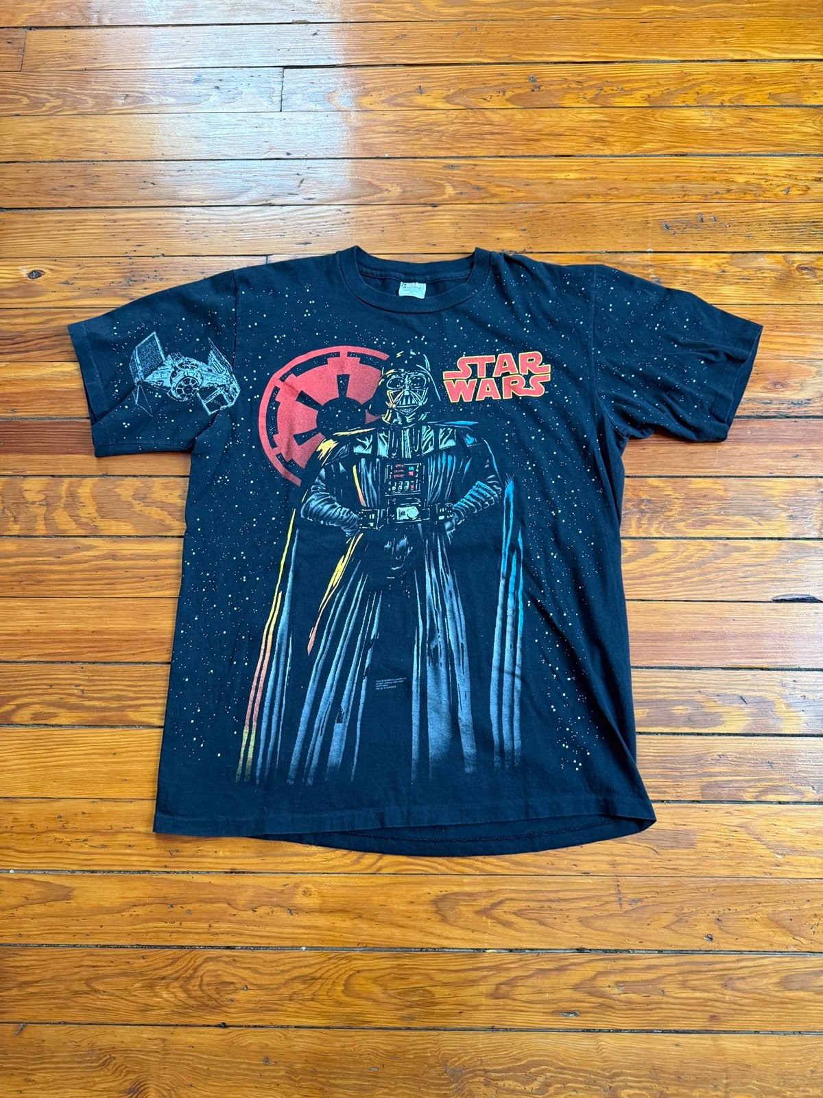 RARE Vintage 90s Star Wars Darth Vader T shirt AOP all over RARE Vintage 90s Star Wars Darth Vader T shirt AOP all over