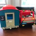 Vintage Playmobil circus truck and trailer and circus animals and arena!