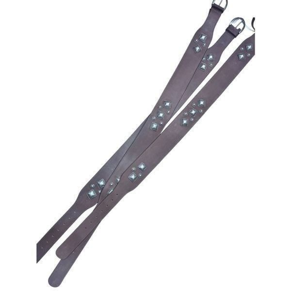 Free people, leather western studded belt size M/L