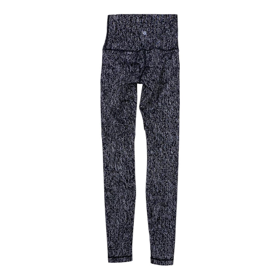 Lululemon High Times 7/8 Legging in Luon Suited Jacquard Black White Size 2