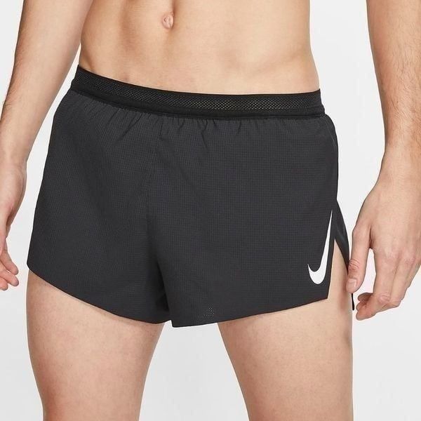 Nike Aeroswift Running Racing Shorts 2 Dri-Fit ADV Black White CJ7837-010 XL